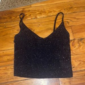 Glitter crop top